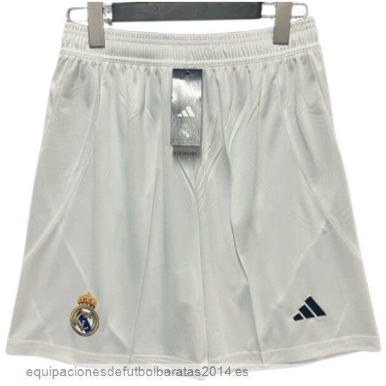 Nuevo 1ª Pantalones Real Madrid 24/25 Blanco Baratas
